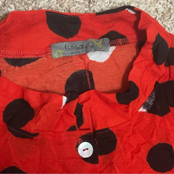 Chalet et Ceci Jacket McKenna Red Polka Dot - Picture 3 of 15